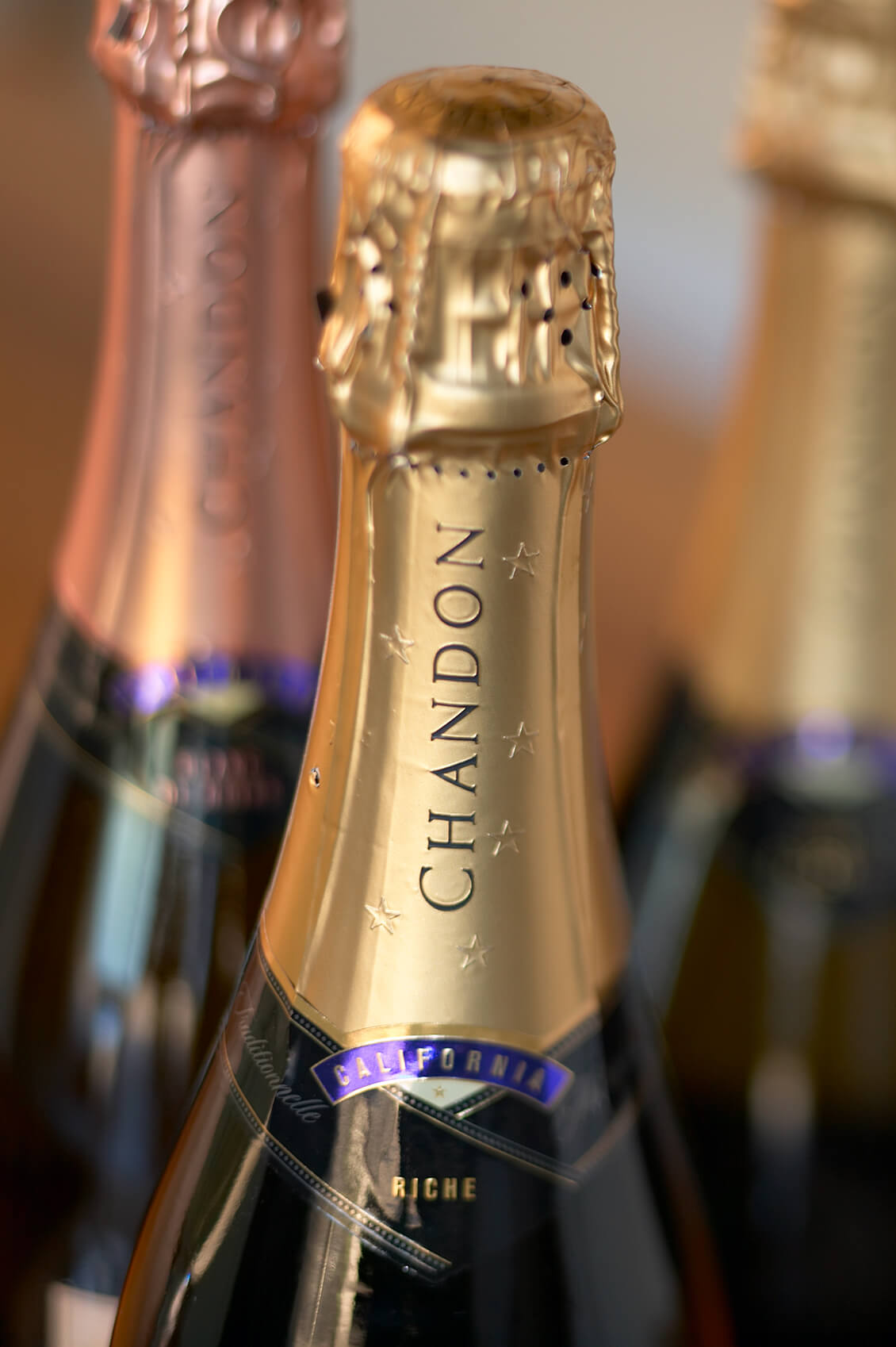 Chandon champagne bottle best food photography