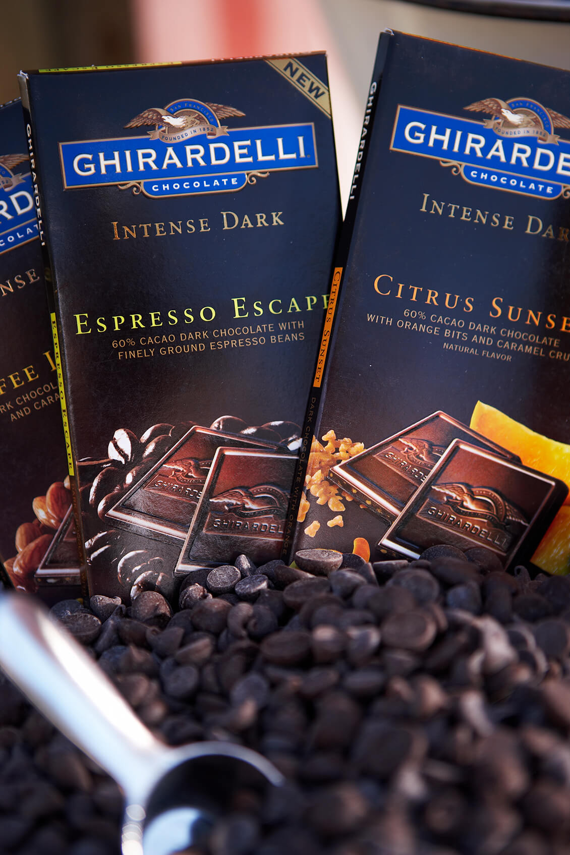 Ghirardelli chocolate bars best food photography