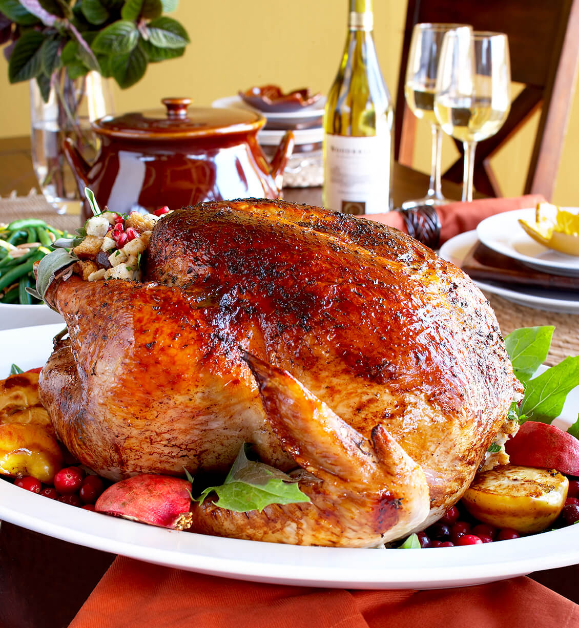 Thanksgiving turkey dinner professional food photography